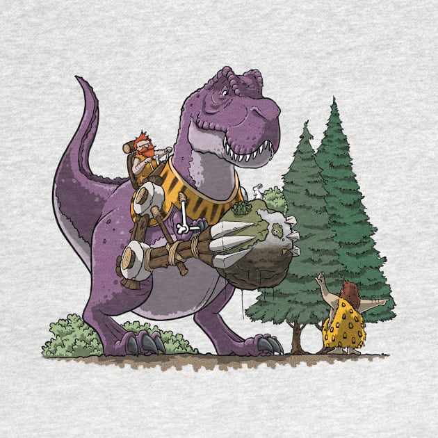 T-Rex Dinosaur Digger by Big Appetite Illustration